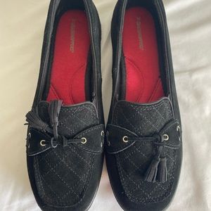 Grasshoppers Black Suede Loafers